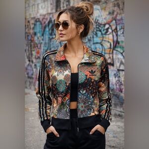 Adidas Originals Floral Track Jacket-Women’s Medium